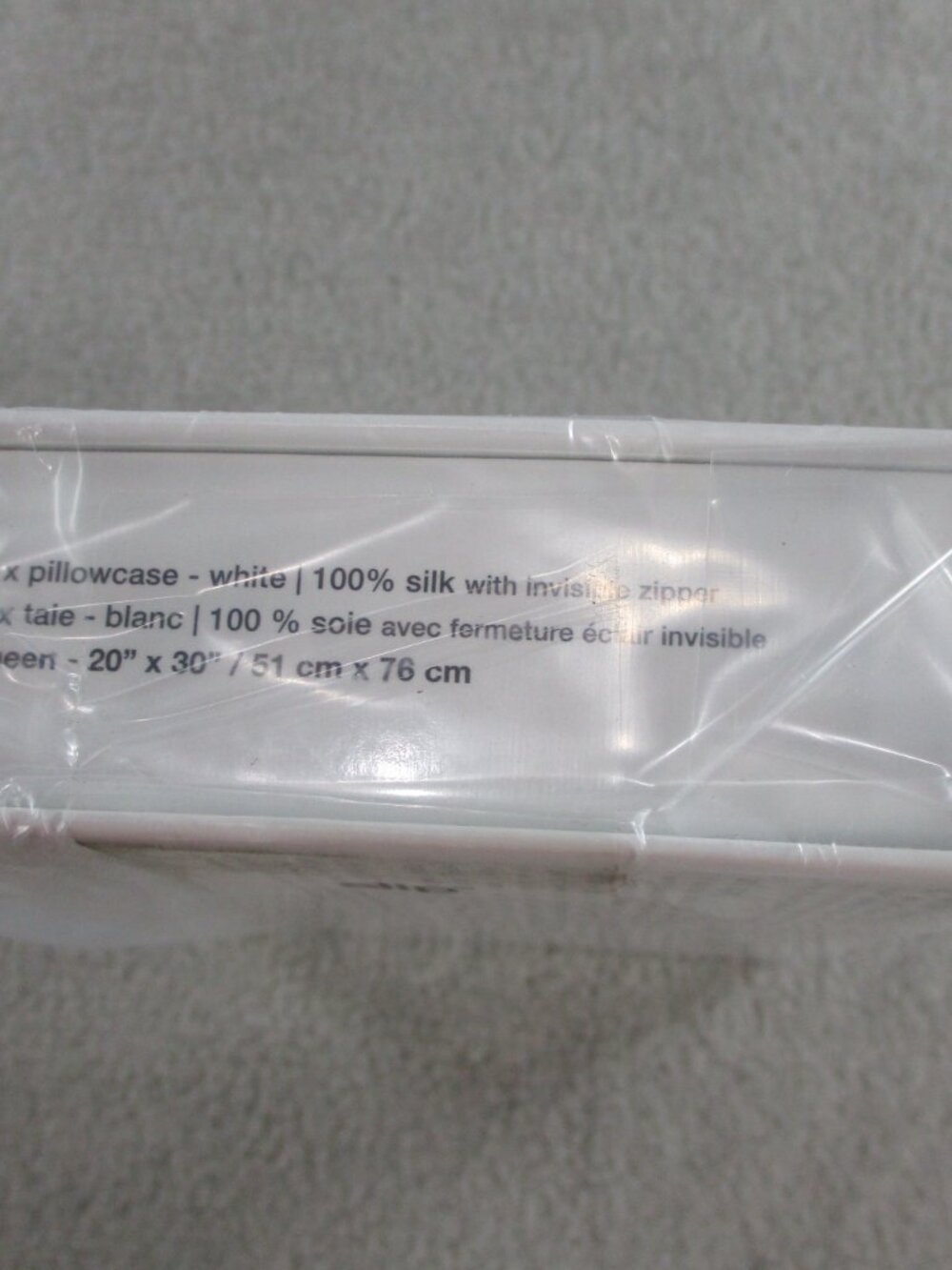 Slip 100% Silk Pillowcase White Queen 20" x 30" 51cm x 76cm Anti Aging NEW - Picture 4 of 4
